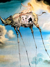Salvador Dali, Litografia COA originale firmata op numerata a mano Dalì #