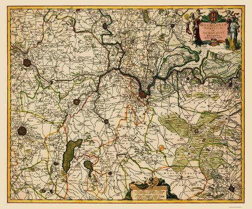 Mappa storica mechelen - -,