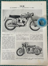 Rara Pubblicità Moto ISO 125 Sport e 236 del 1954