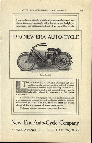 1910 carta pubblicitaria auto - 1910,