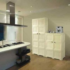 Tontarelli Armadio 2 Ante Esterno Resina 2 ripiani 79x43x125 cm