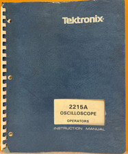 Tektronix 070-4732-00 1983 2215A Manuale Istruzioni Operatori Oscilloscopio.