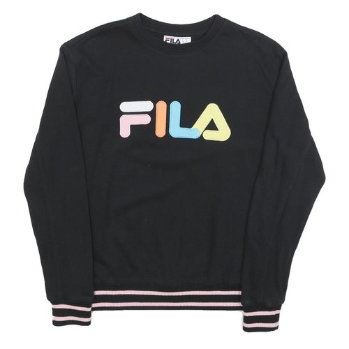 Fila felpa donna nera cotone - nera,