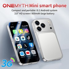 Mini telefoni cellulari 3G bianchi sbloccati 3,0 pollici touchscreen smartphone Android 8.0 