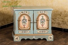 Voglauer Armadietto Blu Antico Anno 1700 Corridoio Cassettiera Credenza Campagna