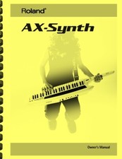 Roland synth manuale - roland, ax-synth