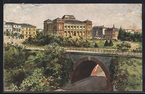 Cartolina artista weimar - weimar, /