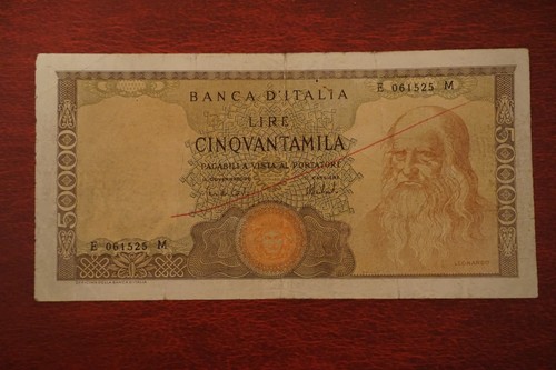 Lire 50000 leonardo vinci - leonardo, da