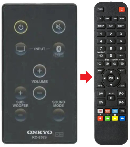 Telecomando adatto per onkyo - adatto,