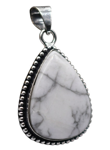 Ciondolo howlite pietra - howlite,