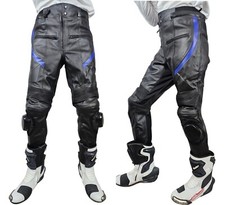 Pantaloni moto vera pelle