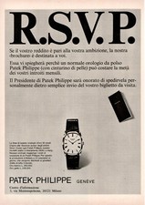 PATEK PHILIPPE SEZIONE AUREA Pubblicità OROLOGIO 1 pagina 1969 originale