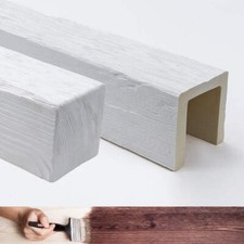ED106 - Trave in Finto Legno per soffitto a vista, da 2 metri, 12x12 cm, (in Pol