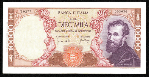 10000 lire michelangelo - 10000,