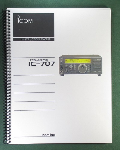 Icom 707 manuale istruzioni - icom, ic-707