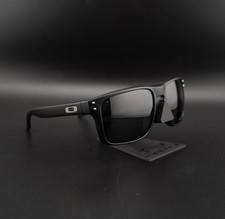 Occhiali da sole Oakley Holbrook nero opaco con logo argento