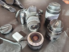 Fotocamera digitale Canon 350D con borsa e obiettivi