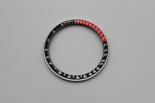 Lunetta con inserto per Seiko 6139-6030 6139-6031 6139-6032 *Coca-Cola* Rosso e Nero