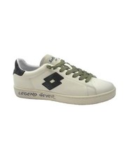LOTTO LEGGENDA 220320 white bianco scarpe uomo sneakers lacci pelle