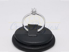 Solitario modello Damiani Minou in oro bianco 18k 750 con diamante da 0,10ct