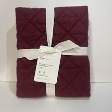 Pottery Barn Sham Merlot lino