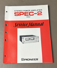 Pioneer Spec 2 Manuale di