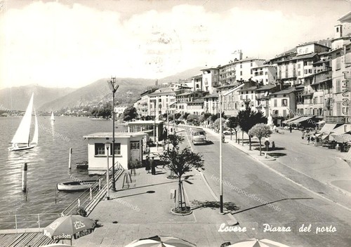 Ef581 cartolina lovere piazza - lovere,