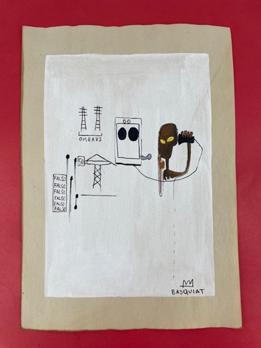 Jean michel basquiat drawing - basquiat,