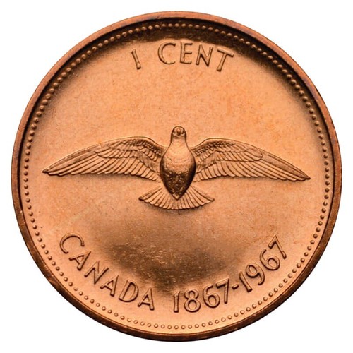1967 canada cent coin penny - canada,