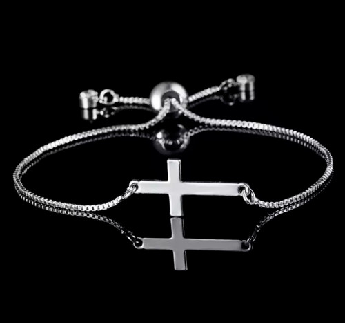Bracciale croce fede catena - , a