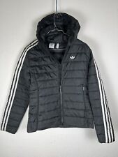 Giubbotto Piumino Adidas Nero Bianco Taglia XS Donna Women Jacket Top Black