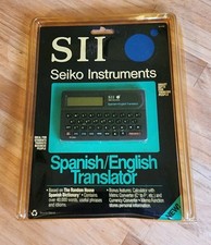 SII Seiko Instruments Traduttore Spagnolo/Inglese Sigillato Modello TR 2000 Vintage