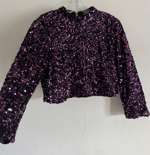 Camicia top zara viola - top,