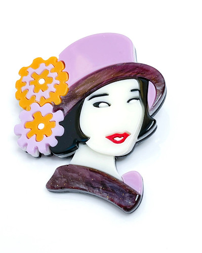 Elegante donna cappello con - donna, in