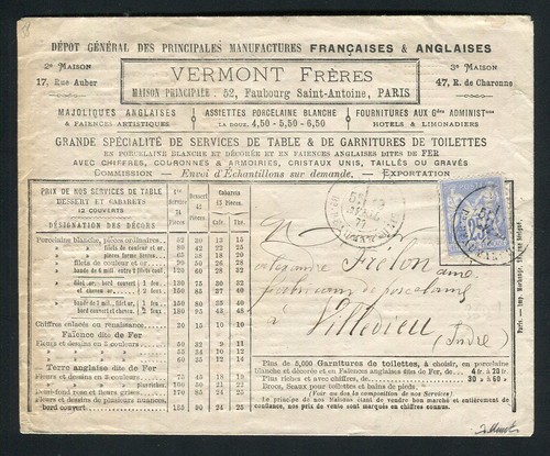 Superbe rare lettre de - lettre,