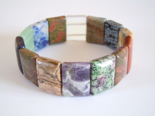 Bracciale pietre dure colorate - dure,