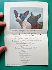 RARE MENU MENU HAND PAINTED