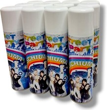 Kit Risparmio 12 Bombolette di Mousse Schiuma Carnevale Spray Street Party 150ml