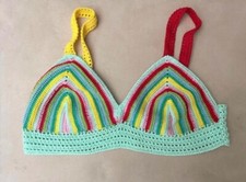 Top crochet uncinetto multicolor