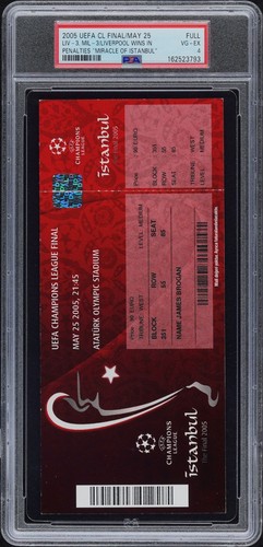 Biglietto 2005 liverpool - biglietto,