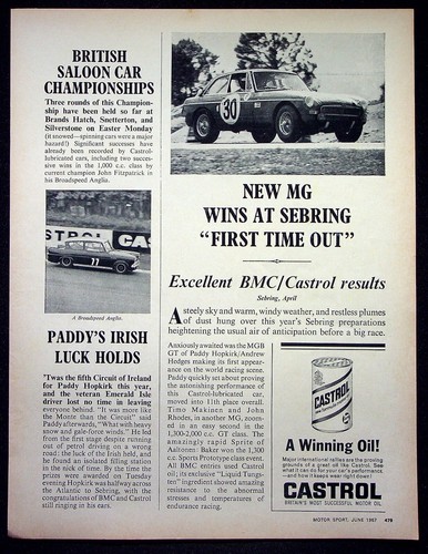 Castrol oil 1967 original - 1967,