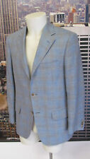 GIACCA UOMO LARDINI TG. 48 TESSUTO ETHOMAS AZZURRO CARTA DA ZUCCHERO FINESTRATO