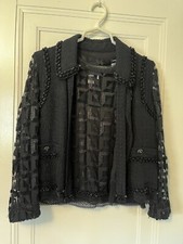 CHANEL Black Beaded Jacket And