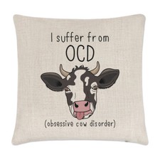 Mucca Ocd Lino Copricuscino