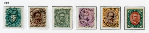 Italia regno 1889 - regno, effigie