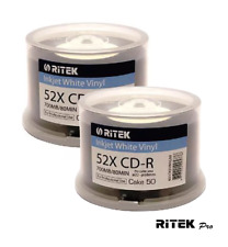 100 Ritek CD R 52x 80 min 700