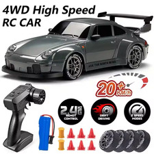 Auto RC Drift 4WD 1:24 Porsche Vintage | Alta Velocità 2.4G + Accessori Inclusi