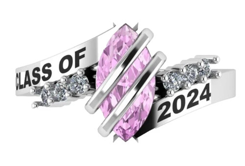 Anello argento taglio marquise - taglio,