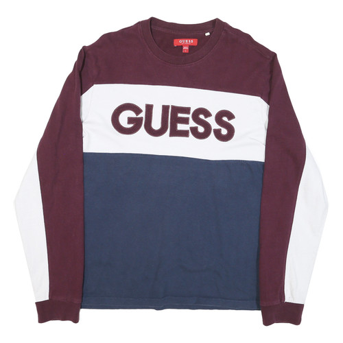 Guess felpa uomo maroon - felpa,