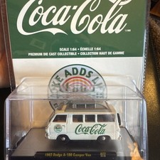M2 Machines Coca-Cola 1965 Dodge A100 Camper Van A22 22-39